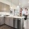a kitchen with a large island