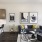 a living room with a couch and a table